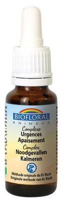 Biofloral Fleurs de Bach Animaux Complexe Urgences Apaisement Bio 20 ml