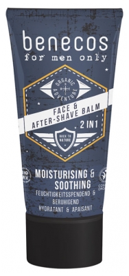 Benecos Für Männer Nur Gesichtsbalsam und After Shave 2in1 Bio 50 ml