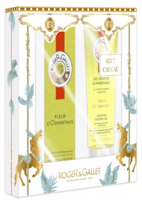Roger & Gallet Coffret Eau Parfumée Bienfaisante Fleur d'Osmanthus 30 ml + Gel Douche Euphorisant 50 ml