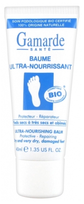 Gamarde Organic Ultra-Nourishing Balm Dry to Very Dry Damaged Feet 40ml