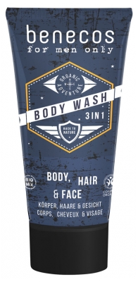 Benecos For Men Only Body Wash 3-in-1 Organic 200ml