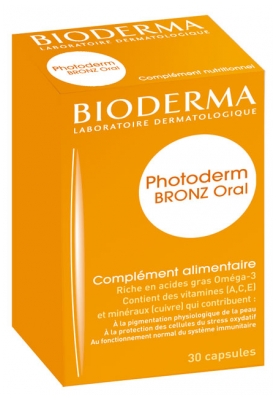 Bioderma Photoderm Bronz Oral Complément Nutritionnel 30 Capsules