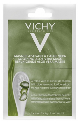 Vichy Soothing Aloe Vera Mask 2 x 6ml