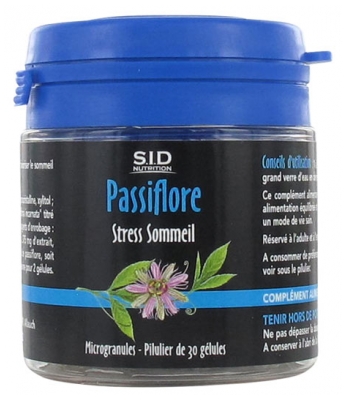 S.I.D Nutrition Stress Sommeil Passiflore 30 Gélules