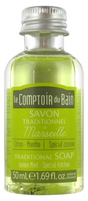 Le Comptoir du Bain Savon Traditionnel de Marseille Citron-Menthe 50 ml