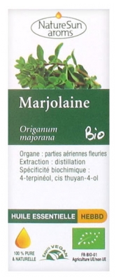 NatureSun Aroms Aceite Esencial Mejorana (Origanum Majorana) Orgánico 10 ml