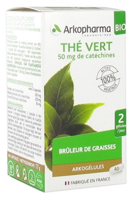 Arkopharma Arkocaps Organic Green Tea 40 Capsules