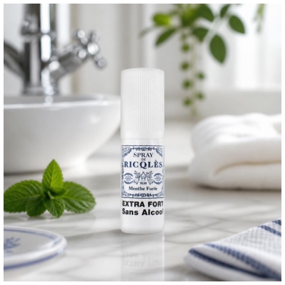 Ricqlès Spray Buccal à la Menthe Forte Sans Alcool 15 ml