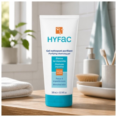 Hyfac Gel Detergente Dermatologico per Viso e Corpo 300 ml