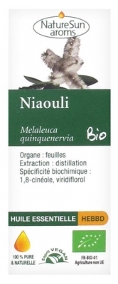 NatureSun Aroms Niaouli Ätherisches Öl (Melaleuca Quinquenervia) Bio 10 ml