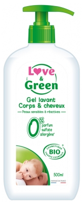 Love & Green Gel Lavant Corps & Cheveux Bio 500 ml