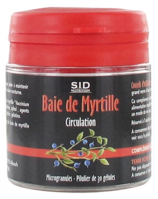 S.I.D Nutrition Circulation Baie de Myrtille 30 Gélules