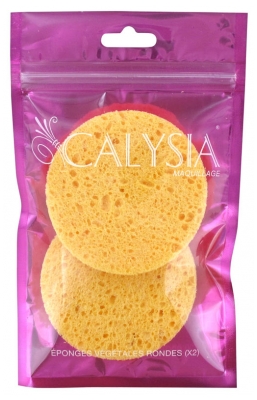 Calysia 2 Round Natural Cellulose Sponges