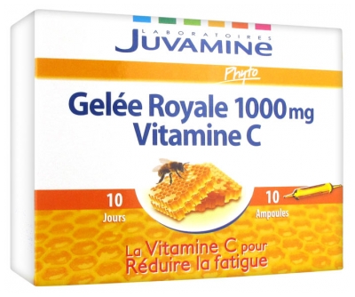 Juvamine Phyto Gelée Royale 1000 mg Vitamine C 10 Ampoules