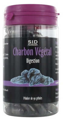 S.I.D Nutrition Digestion Vegetable Charcoal 90 Capsule