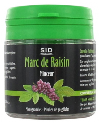 S.I.D Nutrition Minceur Marc de Raisin 30 Gélules