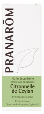 Pranarôm Essential Oil Ceylon Citronella (Cymbopogon nardus) 10 ml
