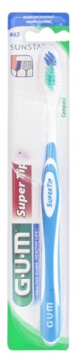 GUM Toothbrush SuperTip Medium 463 - Colour: Light Blue