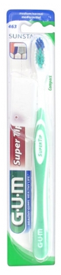 GUM Brosse à Dents SuperTip Médium 463 - Couleur : Vert