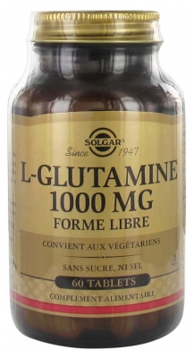 Solgar L-Glutamine 1000 mg Forme Libre 60 Comprimés