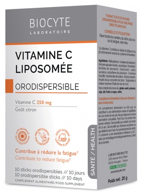 Biocyte Longevity Vitamin C Liposomed 10 Sticks