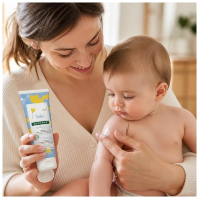 Klorane Bébé Maitinamasis kremas su šaltuoju kremu 125 ml