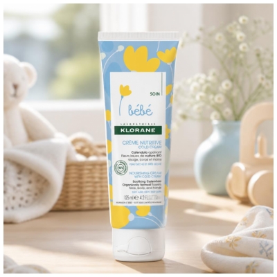 Klorane Bébé Crème Nutritive au Cold Cream 125 ml