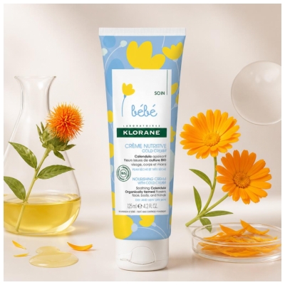 Klorane Bébé Crème Nutritive au Cold Cream 125 ml