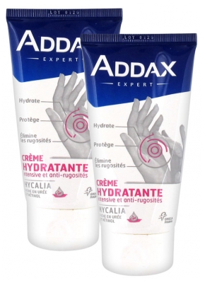 Addax Hycalia Crème Hydratante Intensive et Anti-Rugosités Mains Lot de 2 x 75 ml