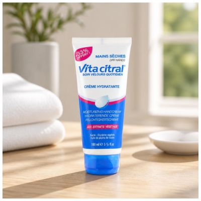 Vita Citral Crème Hydratante Mains Sèches 100 ml + 33% Offert