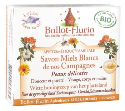 Ballot-Flurin White Honey Soap from our Countryside Organic 100 g