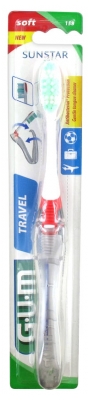 GUM Travel Toothbrush 158 - Colour: Red