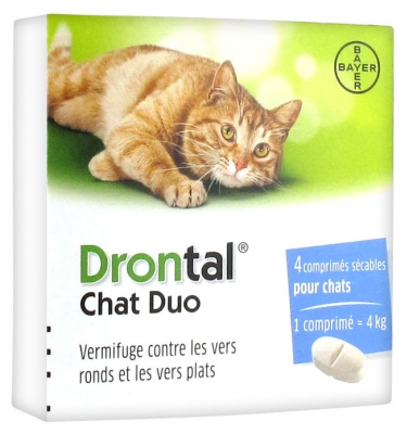 Bayer Drontal Chat Duo 4 Comprimés