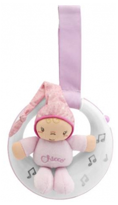 Chicco First Dreams Musical Nightlight Small Moon 0 Month and + - Colour: Pink