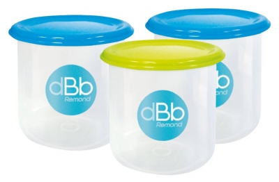 dBb Remond Set de 3 Pots Congélation de 300 ml