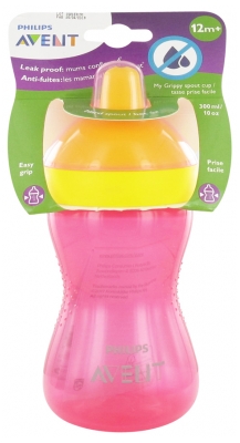 Avent Toddler Feeding Hard Nose Cup 300ml 12 Months and + - Colour: Red