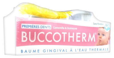 Buccotherm First Teeth Teething Gel with Thermal Springwater 50ml + 1 Toothbrushes