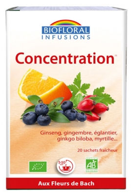 Biofloral Infusions Organic Concentration 20 Sachets