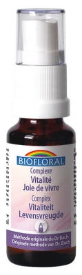 Biofloral Fleurs de Bach Complexe Vitalité Joie de Vivre C2 Bio 20 ml