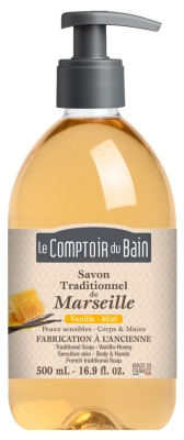 Le Comptoir du Bain Vanilla Honey Marseille Traditional Soap 500ml