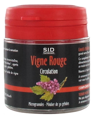 S.I.D Nutrition Circulation Vigne Rouge 30 Gélules