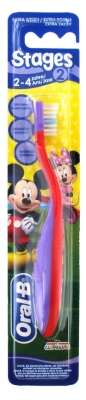 Oral-B Stages 2 Brosse à Dents 2-4 Ans Mickey et Minnie