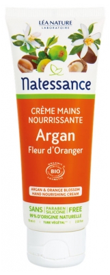 Natessance Crème Mains Nourrissante Argan Fleur d'Oranger 75 ml