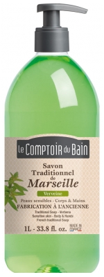 Le Comptoir du Bain Savon Traditionnel de Marseille Verveine 1 L