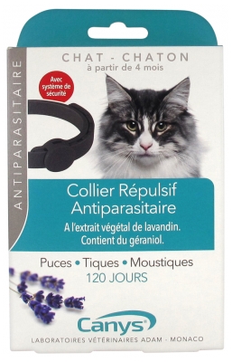 Canys Collier Antiparasitaire Insectifuge Chat et Chaton 1 Collier
