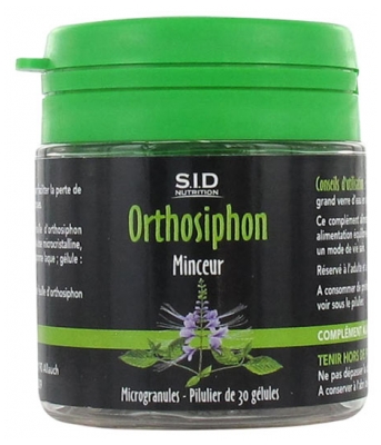 S.I.D Nutrition Minceur Orthosiphon 30 Gélules