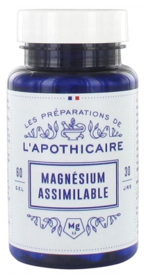 Les Préparations de l'Apothicaire Magnésium Assimilable 60 Gélules