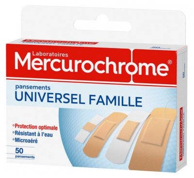Mercurochrome Universal Family 50 Strips