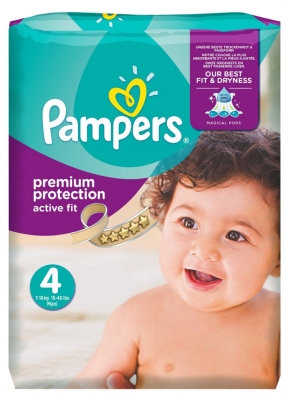 Pampers Active Fit 24 Nappies Size 4 (8-16kg)