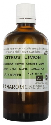 Pranarôm Organic Essential Oil Lemon Tree (Citrus limon) 100 ml